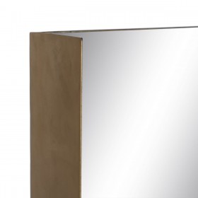 Specchio da parete 40 x 12 x 60 cm Nero Dorato Metallo
