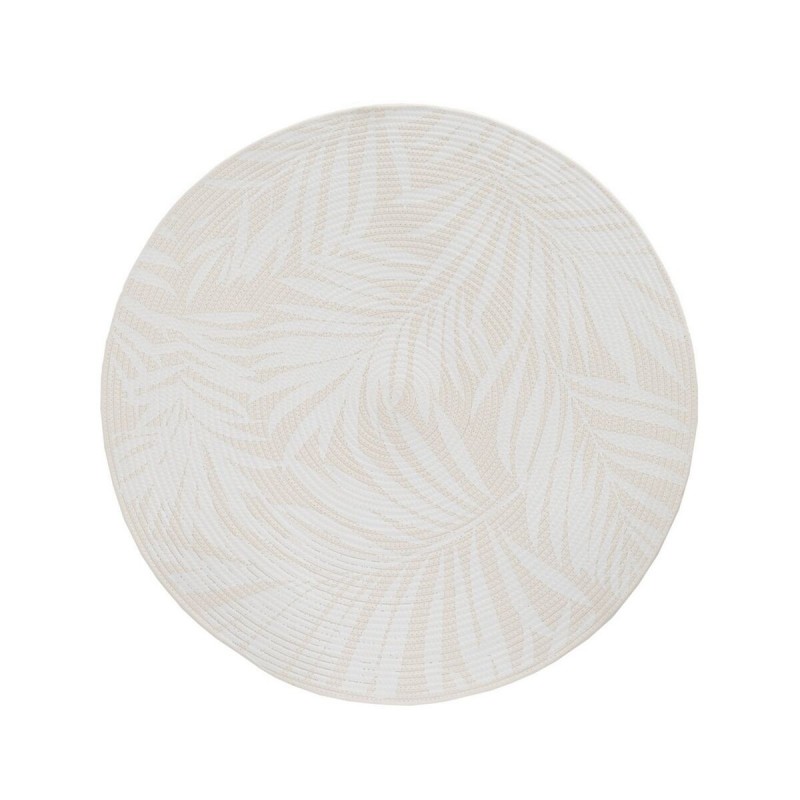Tappeto Bianco Beige 90 x 90 x 0,5 cm