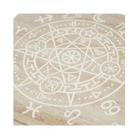 Set di Cestini Bianco Naturale Legno MDF 20 x 20 x 10 cm