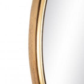 Specchio da parete Dorato Cristallo Ferro 91 x 3 x 91 cm