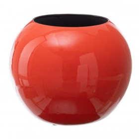 Vaso Arancio Ceramica 24,5 x 24,5 x 20 cm