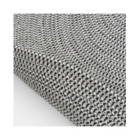 Tappeto Bianco Grigio 90 x 90 x 0,2 cm