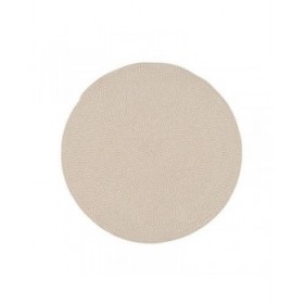 Tappeto Bianco Beige 90 x 90 x 0,2 cm