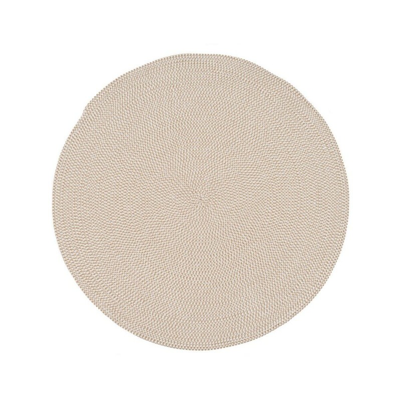 Tappeto Bianco Beige 90 x 90 x 0,2 cm