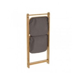 Scaffale da Bagno Grigio Naturale 45 x 36 x 98 cm