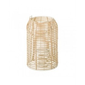 Lanterna Naturale Ferro Rattan 21 x 21 x 32 cm