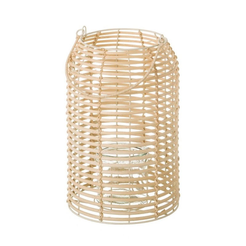Lanterna Naturale Ferro Rattan 21 x 21 x 32 cm