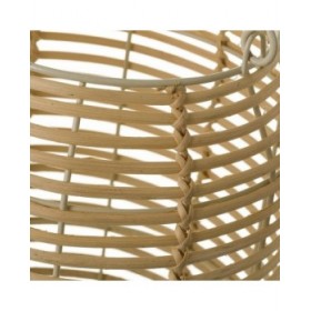 Lanterna Naturale Ferro Rattan 21 x 21 x 32 cm