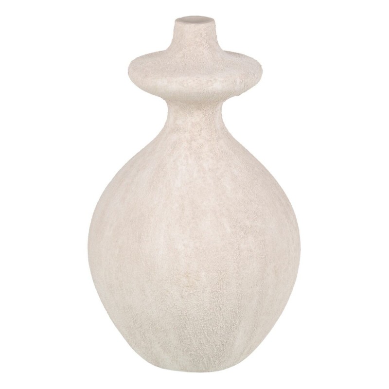 Vaso Crema Ceramica Sabbia 21 x 21 x 38 cm