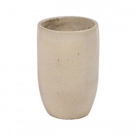 Vaso Crema Ceramica 52 x 52 x 80 cm (2 Unità)