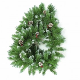 Ghirlanda di Natale PVC Verde Naturale Ananas 270 x 28 x 14 cm