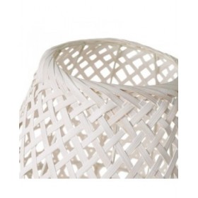 Lampada da tavolo Bianco Metallo Bambù 40 W 220-240 V 20 x 20 x 37 cm
