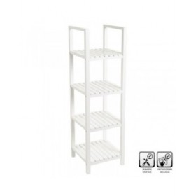 Scaffale da Bagno Bianco 31 x 31 x 102 cm