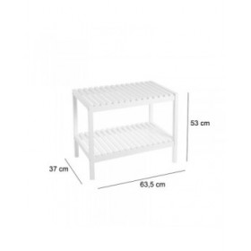 Scaffale da Bagno Bianco 64 x 37 x 53 cm