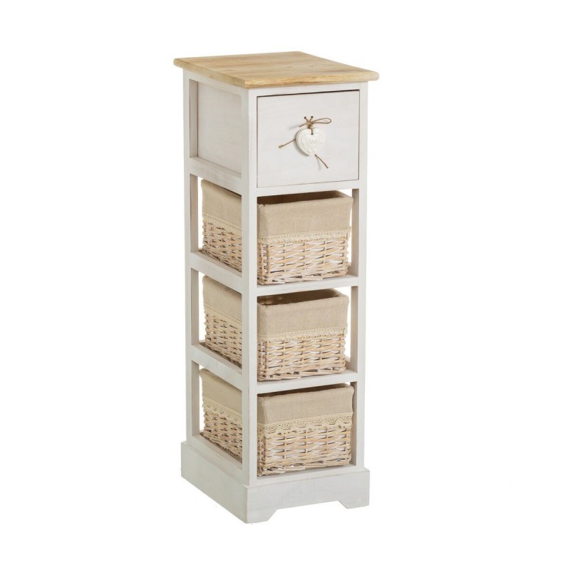 Cassettiera SWEET HEART Crema Naturale 26 x 32 x 81 cm