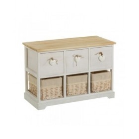 Cassettiera SWEET HEART Crema Naturale 71 x 32 x 49 cm