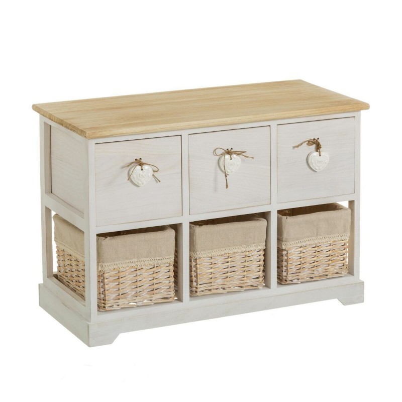 Cassettiera SWEET HEART Crema Naturale 71 x 32 x 49 cm
