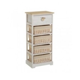 Cassettiera SWEET HEART Crema Naturale 40 x 29 x 90 cm