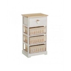 Cassettiera SWEET HEART Crema Naturale 40 x 29 x 73 cm