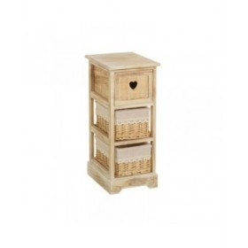 Cassettiera COUNTRY Naturale 26 x 32 x 63 cm