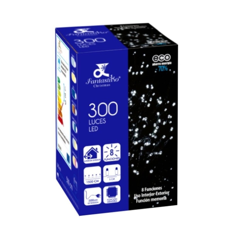 Ghirlanda di Luci LED 15 m Bianco 3,6 W Natale