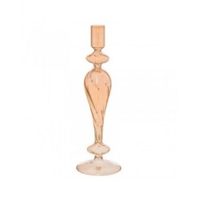 Candelabro Dorato Cristallo Natale 9 x 9 x 28 cm