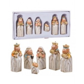 Presepe di Natale Multicolore Resina Natività/Presepe 25 x 11,5 x 3 cm