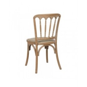 Sedia da Sala da Pranzo Beige Naturale Legno d'albero della gomma Cotone Poliestere 45 x 46 x 92 cm