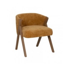 Sedia da Sala da Pranzo Poliestere Legno Foam 58 x 59,5 x 68,5 cm