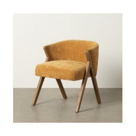 Sedia da Sala da Pranzo Poliestere Legno Foam 58 x 59,5 x 68,5 cm