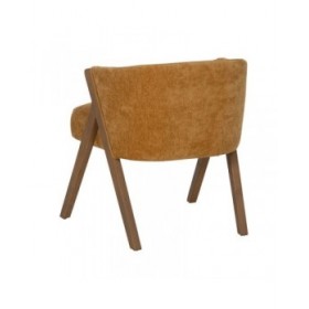 Sedia da Sala da Pranzo Poliestere Legno Foam 58 x 59,5 x 68,5 cm