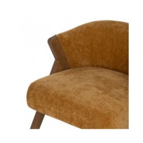Sedia da Sala da Pranzo Poliestere Legno Foam 58 x 59,5 x 68,5 cm