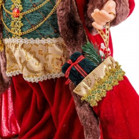 Decorazione Natalizia Rosso Multicolore Plastica Poliresina Tessuto 60 cm