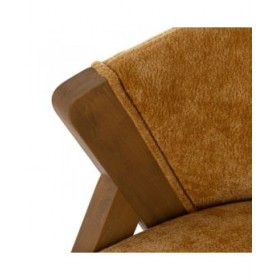 Sedia da Sala da Pranzo Poliestere Legno Foam 58 x 59,5 x 68,5 cm