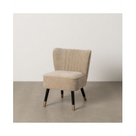 Poltrona Nero Dorato 58 x 70 x 74 cm