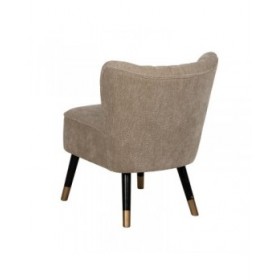 Poltrona Nero Dorato 58 x 70 x 74 cm