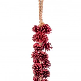 Decorazione Natalizia Rosso Ananas 110 cm
