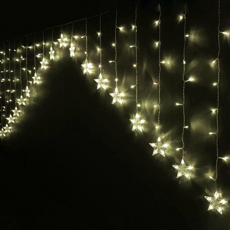 Tenda Luminosa LED Luce calda Stelle