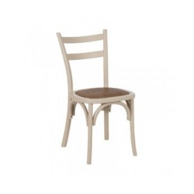 Sedia da Sala da Pranzo Crema Naturale Rattan Legno di olmo 45 x 54 x 88,5 cm