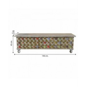Baule Alexandra House Living Legno di mango 40 x 45 x 146 cm