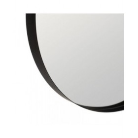 Specchio da parete Nero 60 x 4,2 x 60 cm