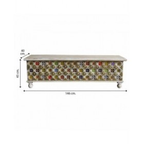 Baule Alexandra House Living Legno di mango 40 x 45 x 146 cm