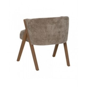 Sedia da Sala da Pranzo Poliestere Legno Foam 58 x 59,5 x 68,5 cm