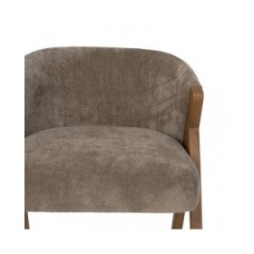 Sedia da Sala da Pranzo Poliestere Legno Foam 58 x 59,5 x 68,5 cm