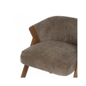 Sedia da Sala da Pranzo Poliestere Legno Foam 58 x 59,5 x 68,5 cm