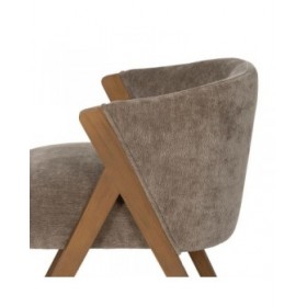 Sedia da Sala da Pranzo Poliestere Legno Foam 58 x 59,5 x 68,5 cm