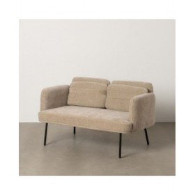 Divano Nero Beige 127 x 72 x 73 cm