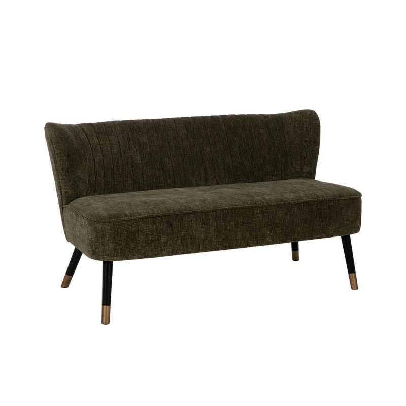 Divano Nero Verde Dorato 134 x 74 x 70 cm