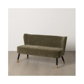 Divano Nero Verde Dorato 134 x 74 x 70 cm