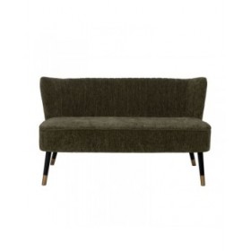 Divano Nero Verde Dorato 134 x 74 x 70 cm